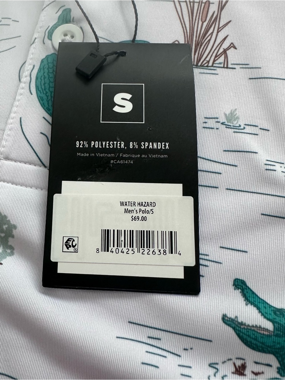 ⭐️NWT Waggle Men’s Polo - Water Hazard (Small) - Picture 5 of 5